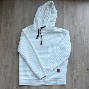 Vogue White Waffle Hoodie